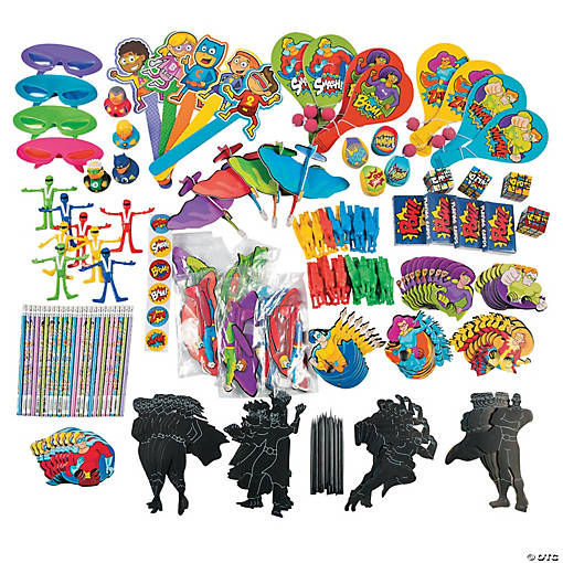 Bulk 250 Pc. Superhero Novelty Assortment
