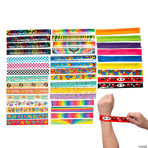 Bulk 302 Pc. Value Slap Bracelet Assortment Kit