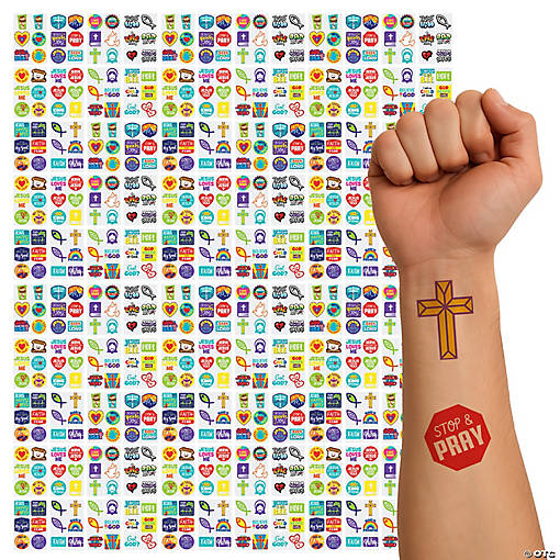Bulk 360 Pc. Religious Temporary Tattoo Assortment