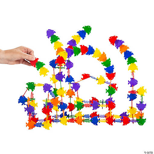 Bulk 400 Pc. Fantastic Fish Building Blocks Set