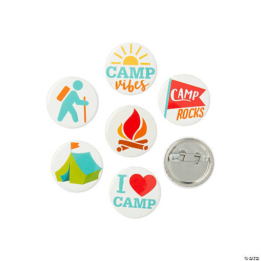 Bulk 48 Pc. Camp Mini Buttons