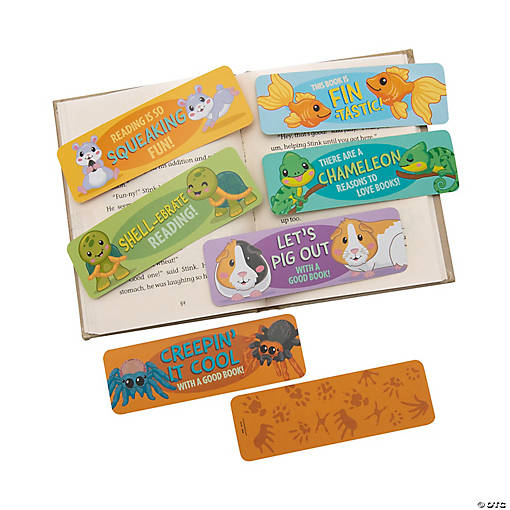 Bulk 48 Pc. Classroom Pets Bookmarks