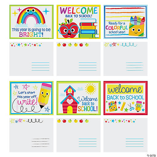 Bulk 48 Pc. Classroom Welcome Postcards