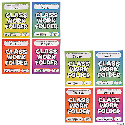 Bulk 48 Pc. Classwork Pocket Folders