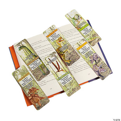 Bulk  48 Pc. Dinosaur Bookmarks
