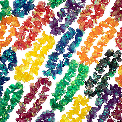 Bulk 48 Pc. Iridescent Leis
