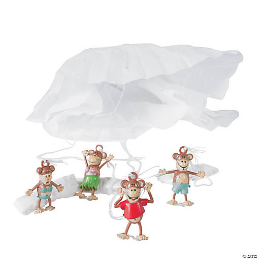 Bulk  48 Pc. Mini Beach Monkey Paratroopers