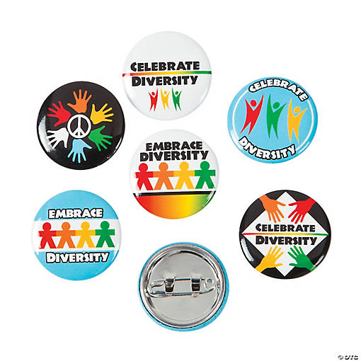 Bulk 48 Pc. Mini Diversity Buttons
