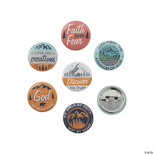 Bulk 48 Pc. Mini Faith Adventure Button Assortment