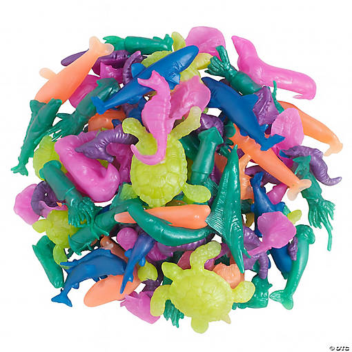 Bulk 48 Pc. Mini Pearlized Squishy Sea Creatures