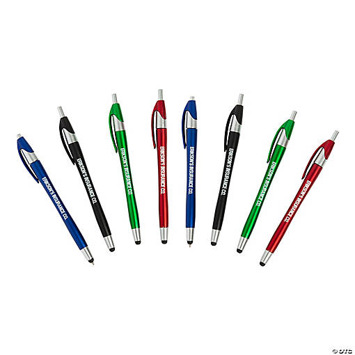 Bulk 48 Pc. Personalized Colored Stylus Pens