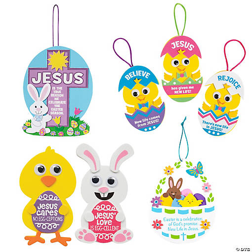 Bulk 48 Pc. Religious Easter Craft Assortment Kit
