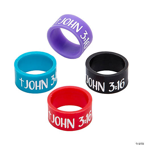 Bulk 48 Pc. Religious Silicone Rings