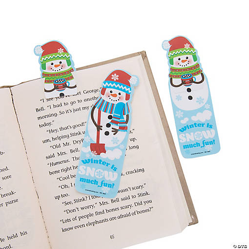 Bulk 48 Pc. Snowman Clip Bookmarks