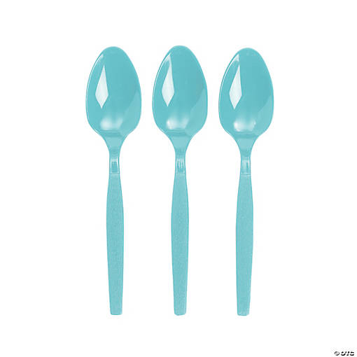 Bulk  50 Ct. Light Blue Plastic Spoons