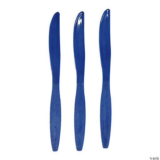 Bulk  50 Ct. Navy Blue Plastic Knives