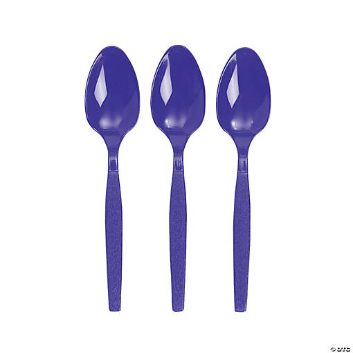Bulk  50 Ct. Purple Plastic Spoons