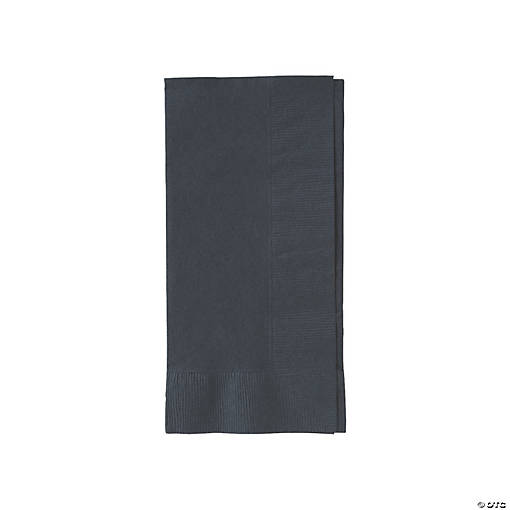 Bulk  50 Pc. Black Dinner Napkins