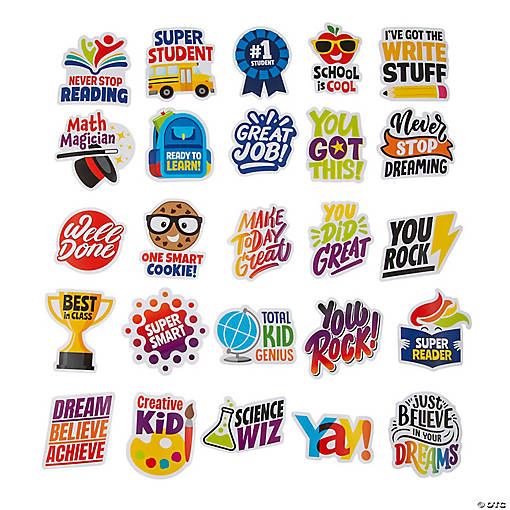 Bulk 50 Pc. Classroom Reward Sticker Assortment