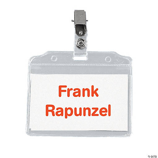 Bulk 50 Pc. Clip Badge Holders