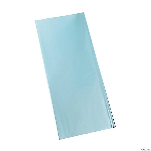 Bulk  50 Pc. Light Blue Metallic Wrapping Paper