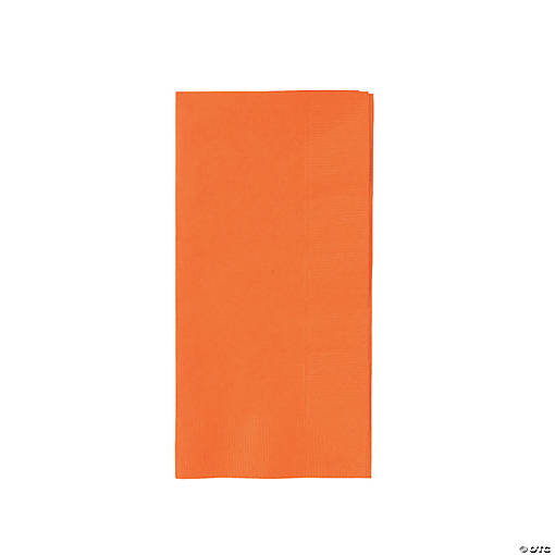 Bulk  50 Pc. Orange Dinner Napkins