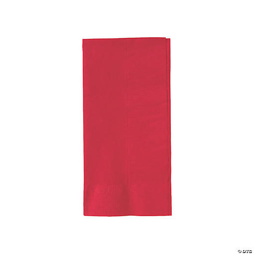 Bulk  50 Pc. Red Dinner Napkins