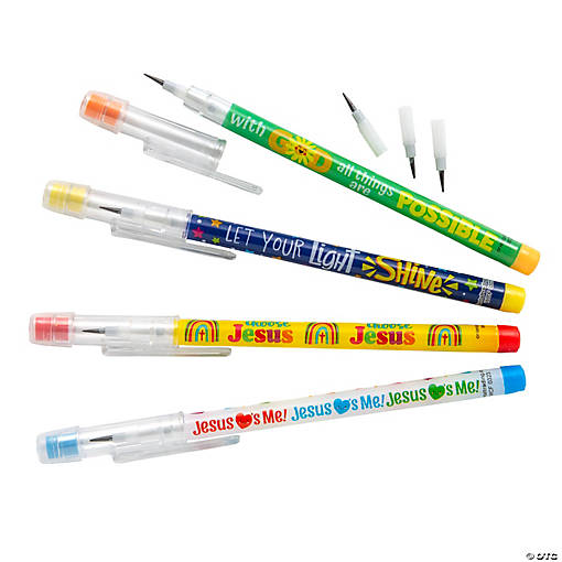 Bulk 50 Pc. Religious Stacking Point Pencil Assortment 