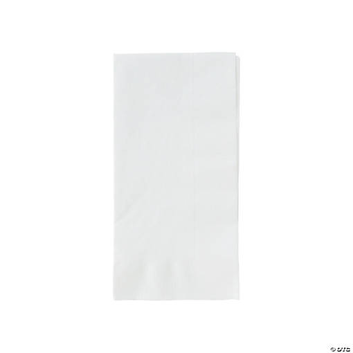 Bulk  50 Pc. White Dinner Napkins