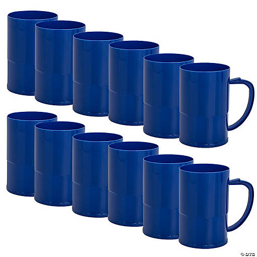 Bulk  60 Ct. Blue Plastic Mugs