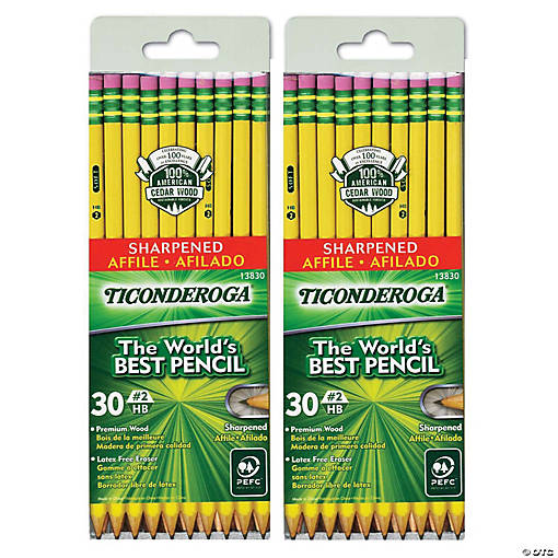 Bulk 60 Pc. Ticonderoga No. 2 Pencils, Pre-Sharpened