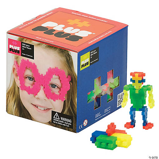 Bulk 600 Pc. Plus-Plus&amp;#174; Open Play Set, Neon