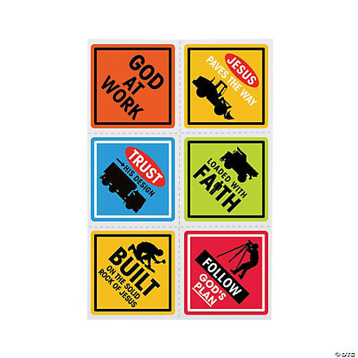 Bulk 72 Pc. Construction VBS Temporary Tattoos