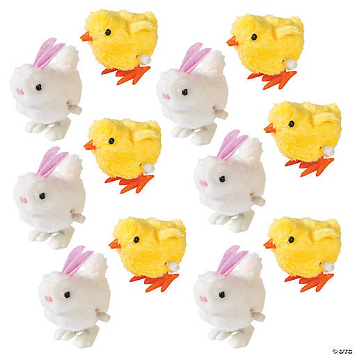 Bulk 72 Pc. Easter Bunny &amp; Chick Wind-Ups