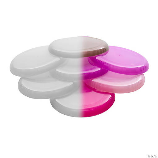 Bulk 72 Pc. Mini UV Light Color-Changing Flying Discs