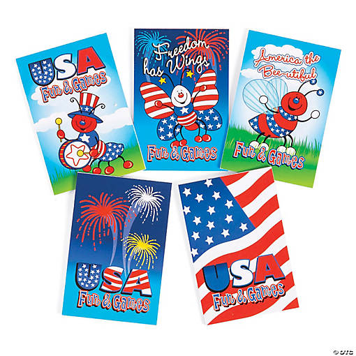 Bulk 72 Pc. Patriotic Mini Activity Books