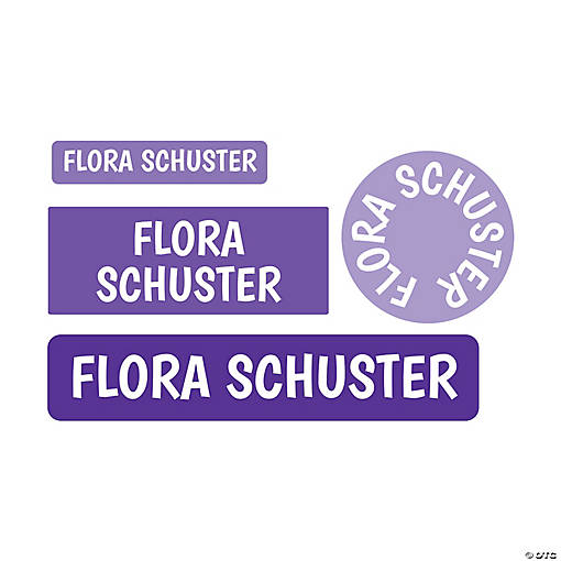 Bulk 72 Pc. Personalized Name ID Sticker Labels