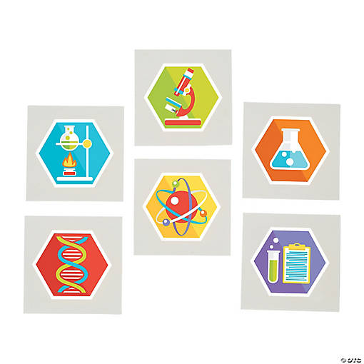 Bulk 72 Pc. Science Party Temporary Tattoos