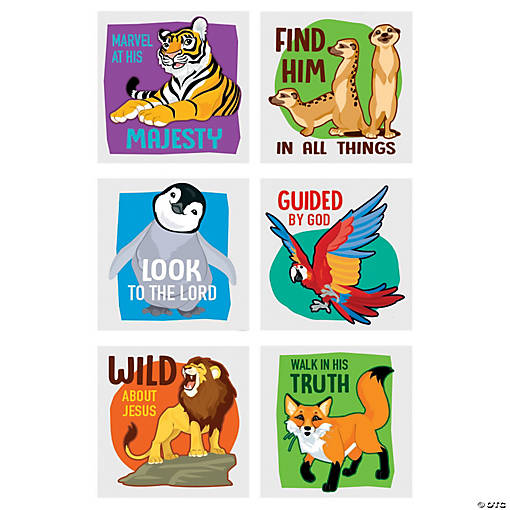 Bulk 72 Pc. Wild Encounters VBS Temporary Tattoos