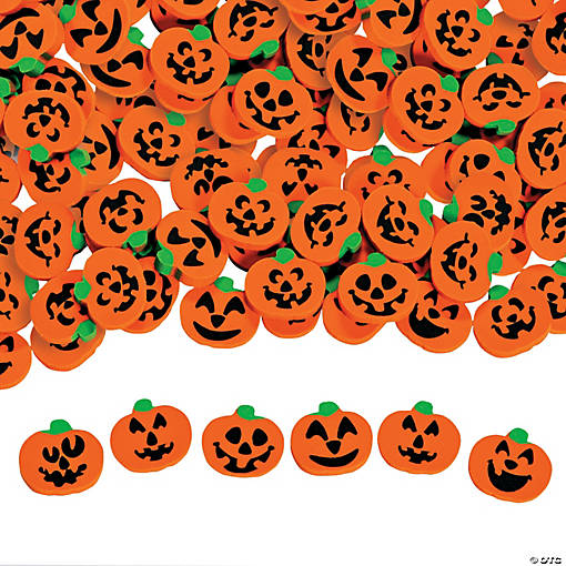Bulk 720 Pc. Jack-O&amp;#8217;-Lantern Mini Eraser Assortment