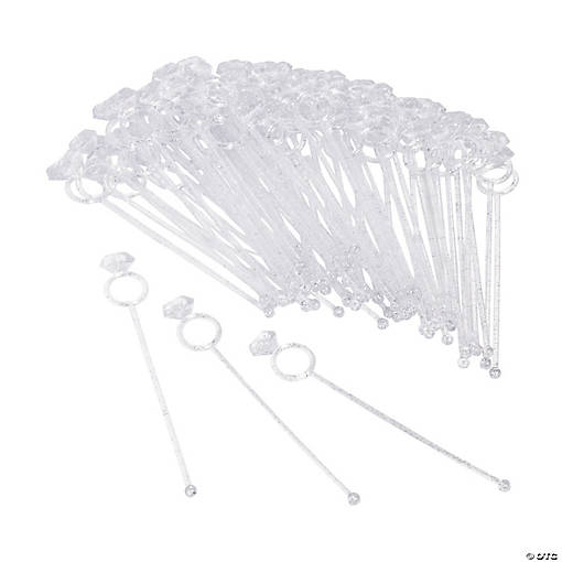 Bulk 96 Pc. Diamond Ring Stir Sticks