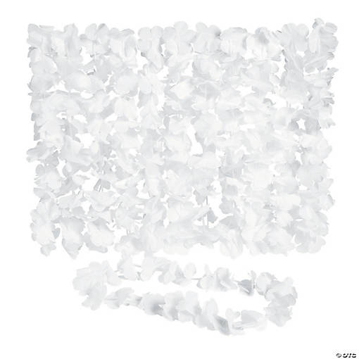 Bulk 96 Pc. White Flower Leis