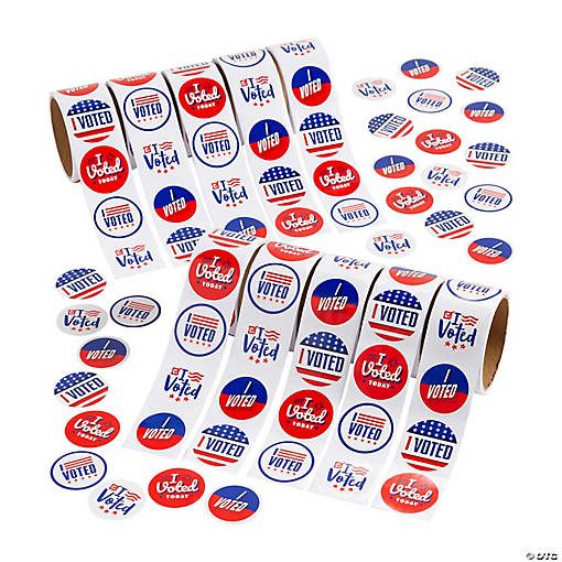 Bulk I Voted Stickers - 1000 Pc.