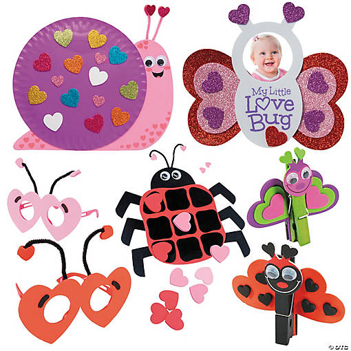 Bulk Love Bug Craft Kit Assortment - Makes 60
