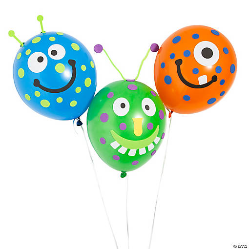 Bulk Monster Balloon Decorating Craft Kit - Makes 48
