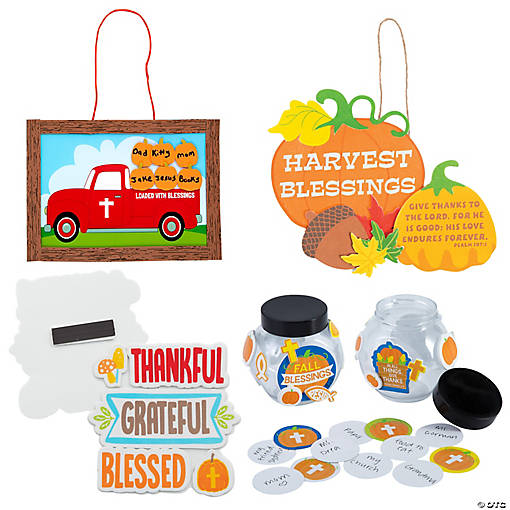 Bulk Religious Fall Blessings Craft Kit Assortment - Makes 48