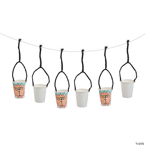 Bulk STEAM Zipline Activity Learning Challenge Craft Kit - Makes 50