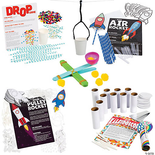 Bulk STEM Ultimate Activity Learning Challenge Craft Kit Assortment - Makes 66