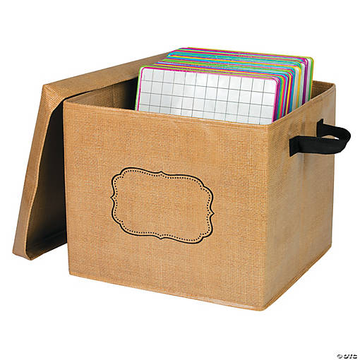 Burlap Storage Box