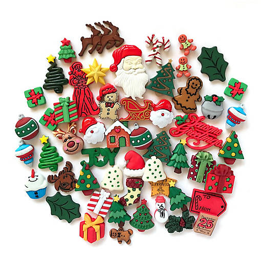 Buttons Galore Christmas Button Super Value Pack for DIY Craft and Sewing Projects